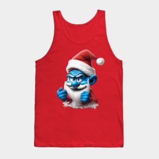 Portrait Grouchy Smurf Tank Top